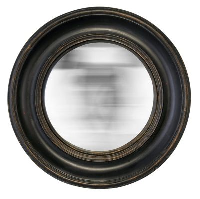 Miroir rond Convexe Ø26cm noir
