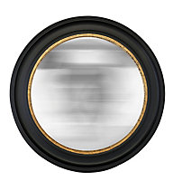 Miroir rond convexe style vintage effet mat noir ⌀100 x L.100 x H.100 x ep.5 cm