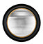 Miroir rond convexe style vintage effet mat noir ⌀100 x L.100 x H.100 x ep.5 cm