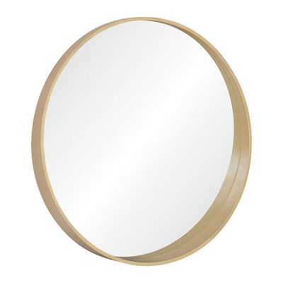 Miroir rond en chêne 80 cm VALI