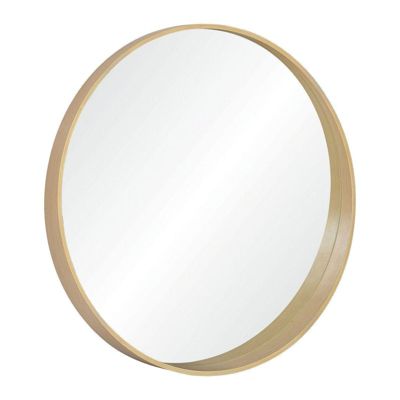 Miroir rond en chêne 80 cm VALI