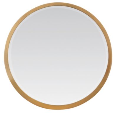 Miroir rond épais doré ⌀ 34 cm EDME