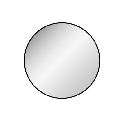 Miroir rond Halo noir ⌀45cm MPglass