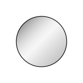 Miroir rond Halo noir ⌀45cm MPglass