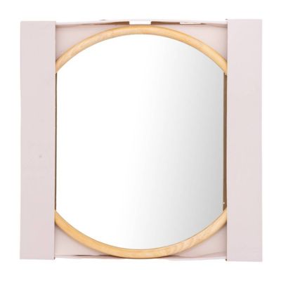 Miroir rond Kim bois D55cm - Atmosphera