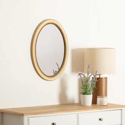 Miroir rond moulure "Victoria" 53x40cm or - Atmosphera Créateur d'intérieur