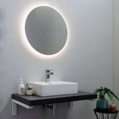Miroir Rond Rétroéclairé Avec Lumière Led Diamètre 70 Cm