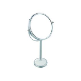 Miroir Rond sur pied Grossissant Acier Chromé MSV