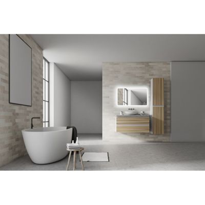 Miroir Salle de Bain - 120x70 cm - avec Éclairage Lumineux - RENZO