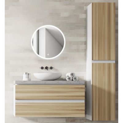 Miroir salle de bain - 60cm - Rond - Avec Led - RENZO