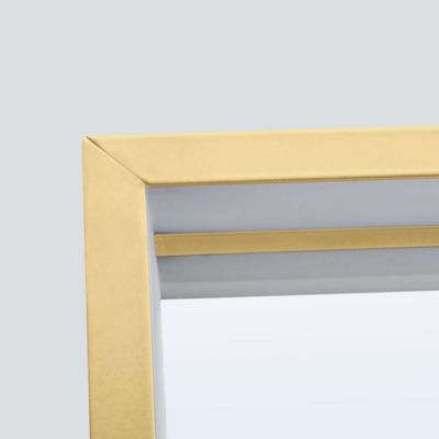 Miroir Salle de Bain ABILITY - 80x100cm - Or Brossé - Led Temp Variable - Anti-Buée & Détecteur de Mouvement - LEDIMEX