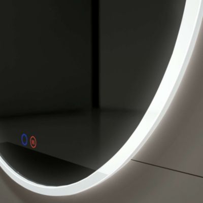 Miroir Salle de Bain ATENAS - D60cm - Led Temp Variable - Tactiles On/Off & Anti-Buée - LEDIMEX