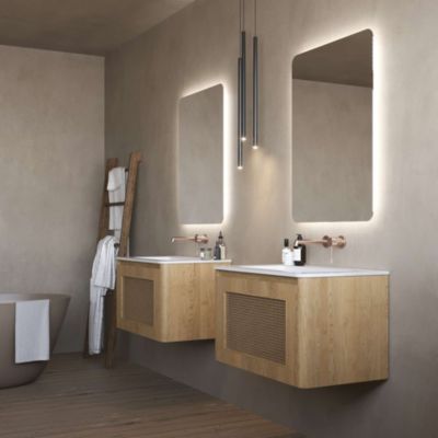 Miroir Salle de Bain DINAMARCA - 80x80cm - Led Rétro-éclairé (6500K) - LEDIMEX