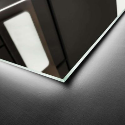 Miroir Salle de Bain ITALIA - 80x80cm - Led Rétro-éclairé (6500K) - Tactiles On/Off & Anti-Buée - LEDIMEX