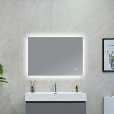 Miroir salle de bain LED 110x60cm avec anti buée et LED 3 couleurs LB-85070A