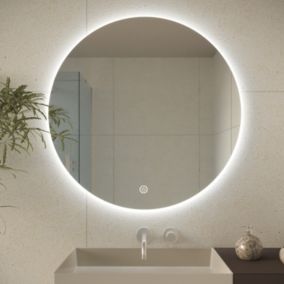 Miroir salle de bain LOMAZOO Atlanta avec LED 70 cm rond