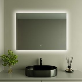 Miroir salle de bain LOMAZOO Bryce avec LED 60 x 80 cm