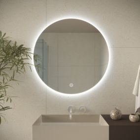 Miroir salle de bain LOMAZOO Chicago avec LED 60 cm rond