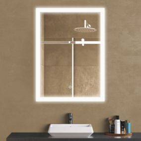 Miroir salle de bain LOMAZOO Orlando  avec LED 60 x 80 cm