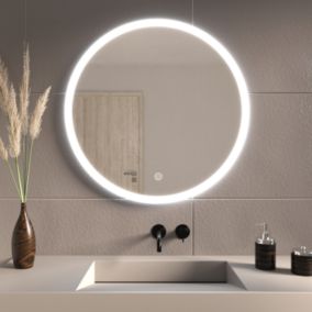 Miroir salle de bain LOMAZOO Vegas avec LED 70 cm rond