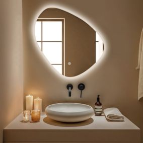 Miroir salle de bain LOMAZOO Zurich avec LED 80 cm ovale