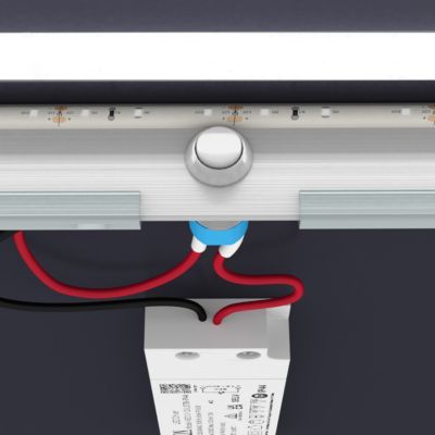 Miroir salle de bain rond avec eclairage LED - Diamètre 50cm - GO LED