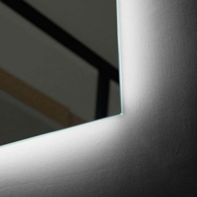 Miroir Salle de Bain SUECIA - 70x80cm - Led Rétro-Éclairé (6500K) - Verre Sécurité 5mm - LEDIMEX