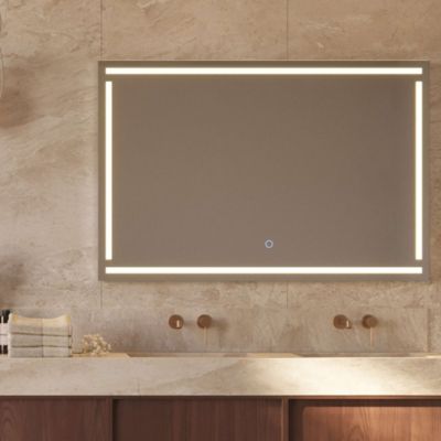 Miroir Salle de Bain VIENA - 80x80cm - Led Frontal Temp Variable Frontal - Tactiles On/Off & Anti-Buée - LEDIMEX