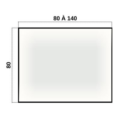 Miroir Salle de Bains Lumineux ABILITY Anti-Buée et Eclairage Périmétral Triled Détecteur de Mouvement 100x80cm Noir Mat LEDIMEX