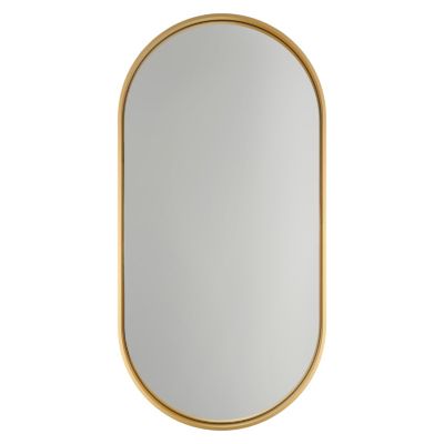 Miroir salle de bains oblong 40x80 cm Tisa doré