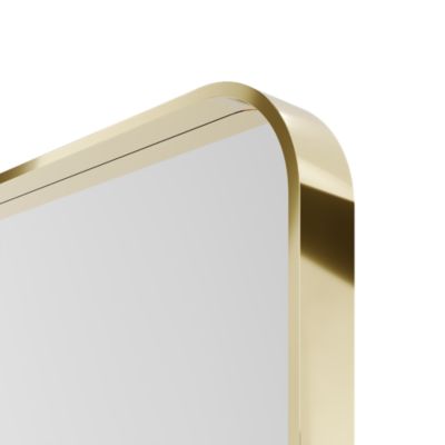 Petit Miroir Rectangulaire Doré - Encadré Vintage Pour Décoration Murale