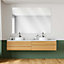 Miroir salle de bains rectangulaire 120x90 cm argent Imandra