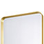 Miroir salle de bains rectangulaire 40x60 cm Tisa doré