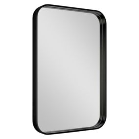 Miroir salle de bains rectangulaire 40x60 cm Tisa noir