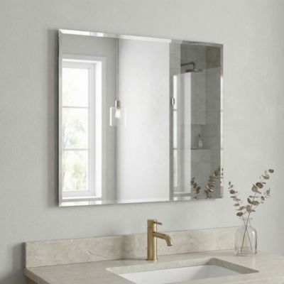Miroir salle de bains rectangulaire 70X60 cm Wapta argent