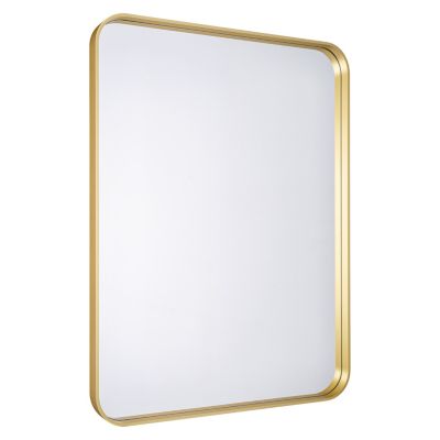 Miroir salle de bains rectangulaire 80x60 cm Tisa doré