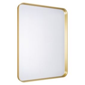 Miroir salle de bains rectangulaire 80x60 cm Tisa doré