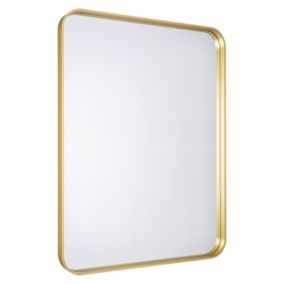 Miroir salle de bains oblong 40x80 cm Tisa doré