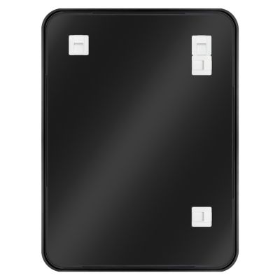 Miroir salle de bains rectangulaire 80x60 cm Tisa noir
