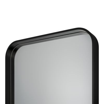 Miroir salle de bains rectangulaire 80x60 cm Tisa noir