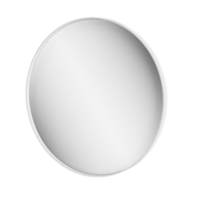 Miroir salle de bains rond Ø80 cm, blanc, Tisa