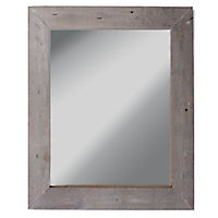 Miroir simple Wood Rekup marron l.63 x H.74 cm