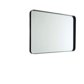 Miroir Steelton cadre noir 70 x 50 cm