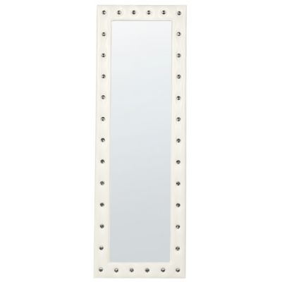 Miroir sur pied ANSOUIS 150 cm Cuir PU Blanc