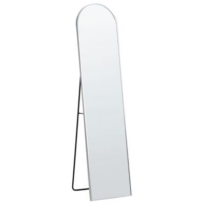 Miroir sur pied BAGNOLET 150 cm Métal Argenté