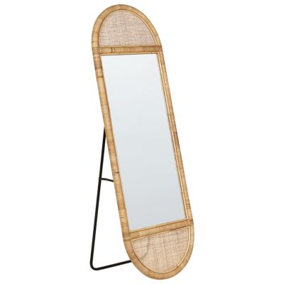 Miroir sur pied BARGES 150 cm Rotin Naturel