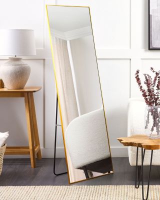 Miroir sur pied BEAUVAIS 156 cm Métal Doré