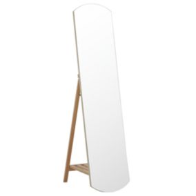 Miroir sur pied bois clair 35 x 150 cm CHERBOURG