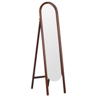 Miroir sur pied CHELLES 150 cm Bois de paulownia Marron foncé
