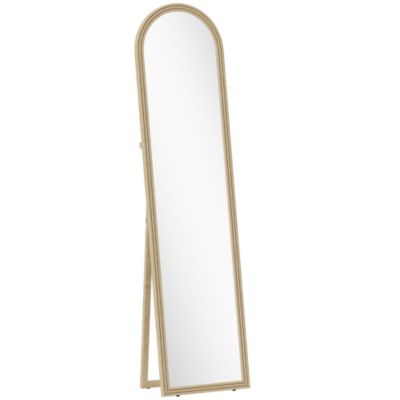 Miroir sur pied et mural pleine longueur 40 x 160 cm cadre pied effet pierre